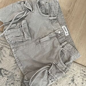 Pull&Bear Kids Light Gray Cargo Shorts